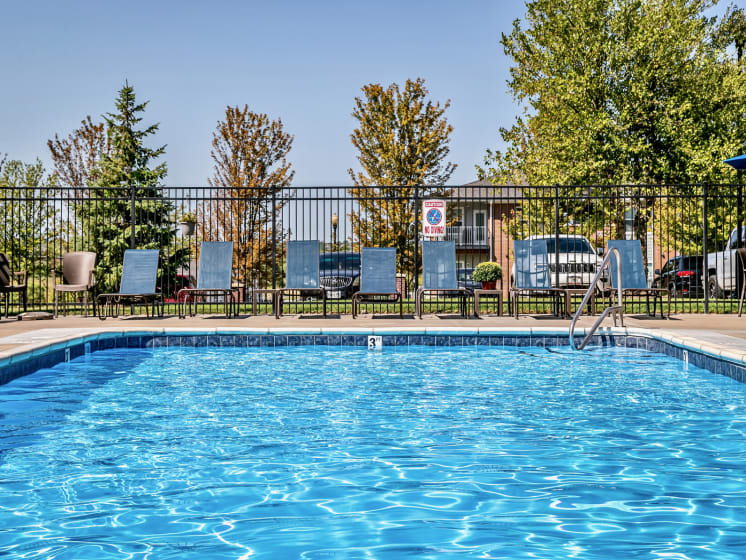 Sparkling Swimming Pool at Landings Apartments, The, Bellevue, NE, 68123